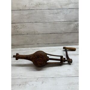 Antique White Mountain Freezer Hand Crank Ice Cream Maker Part 3-4E Cast Iron